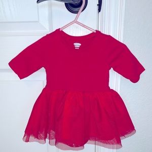 0-3 Month Old Navy Red Dress